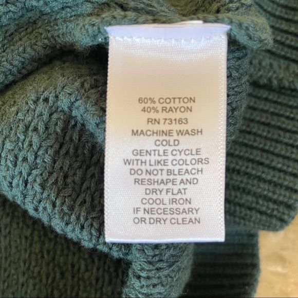 🆕 NWT Cupio Hunter Green.‎ Ruffle Embellished Knit Sweater, Medium M - Picture 6 of 7